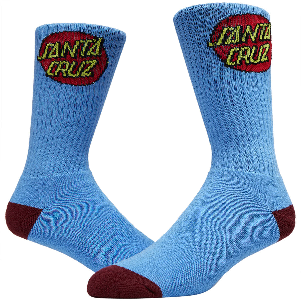 Santa Cruz Cruz Crew 2 Pair of Socks - Carolina Blue image 2