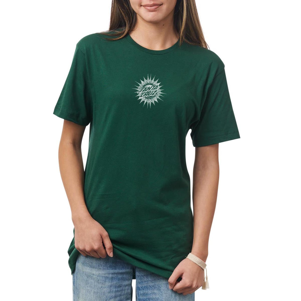 Santa Cruz Womens Ornate Dot Center Relaxed T-Shirt - Forest image 1