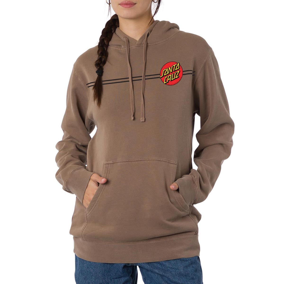 Santa Cruz Womens Classic Dot Hoodie - Pigment Clay image 1