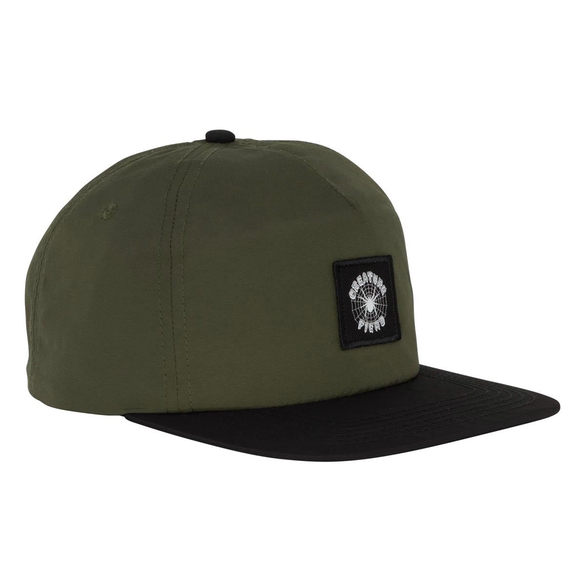 Creature Web Snapback Hat - Olive image 3