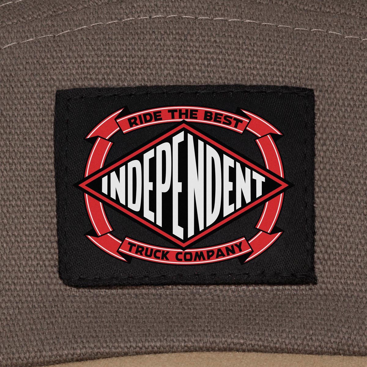 Independent Summit Scroll Camp Hat - Charcoal/Khaki image 4