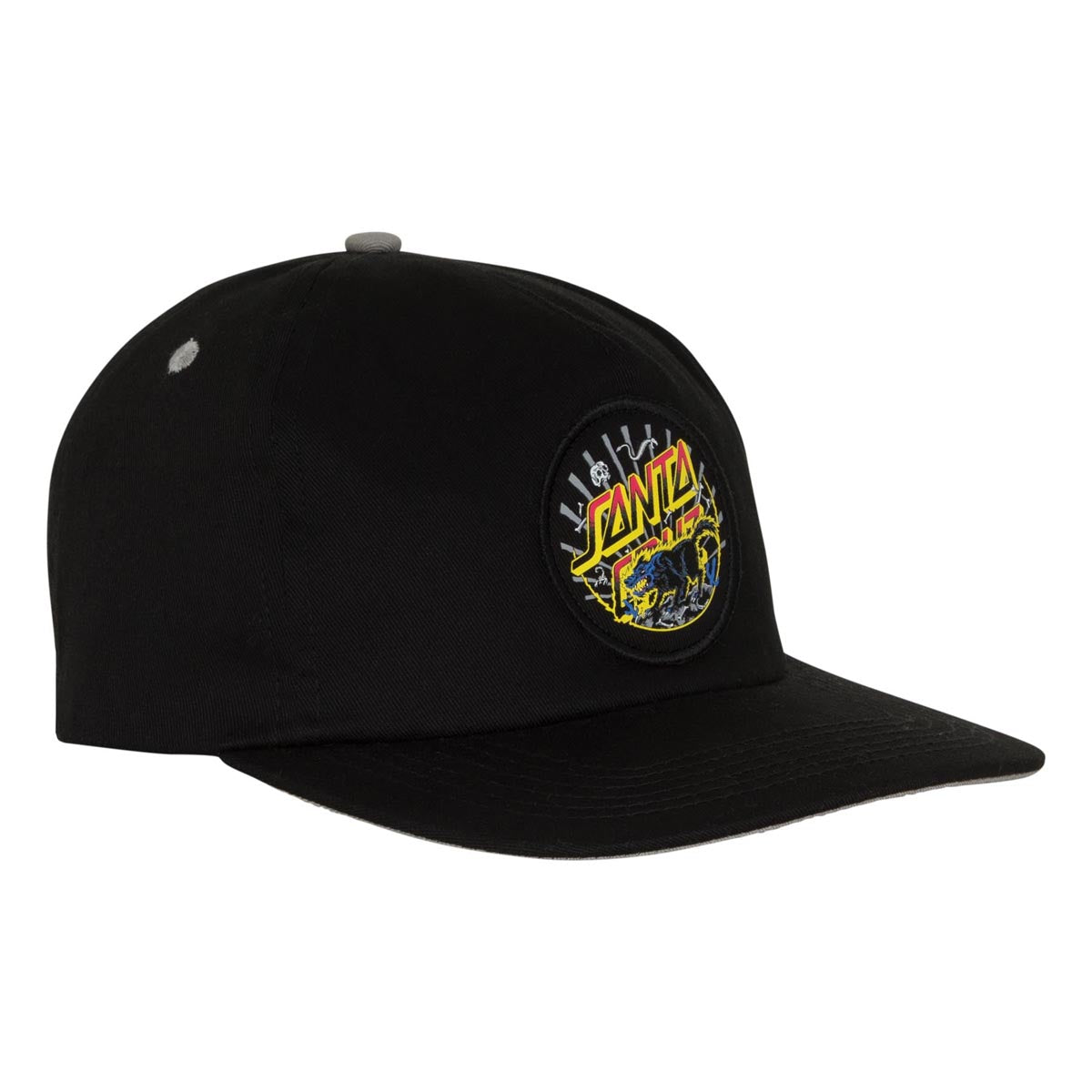 Santa Cruz Kendall Wolf Dot Snapback Hat - Black image 3