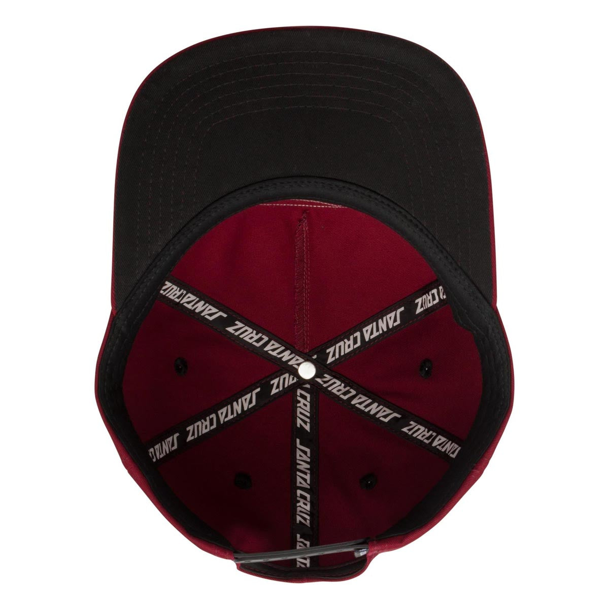 Santa Cruz Kendall Wolf Dot Snapback Hat - Burgundy image 5