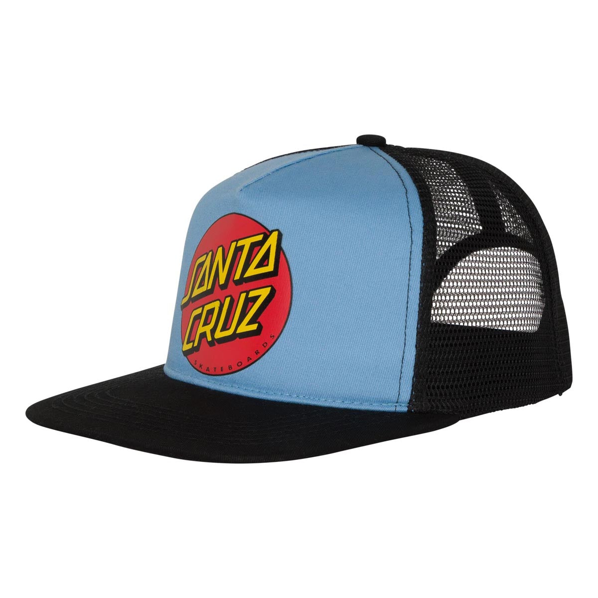 Santa Cruz Classic Dot Mesh Trucker Hat - Carolina Blue image 1