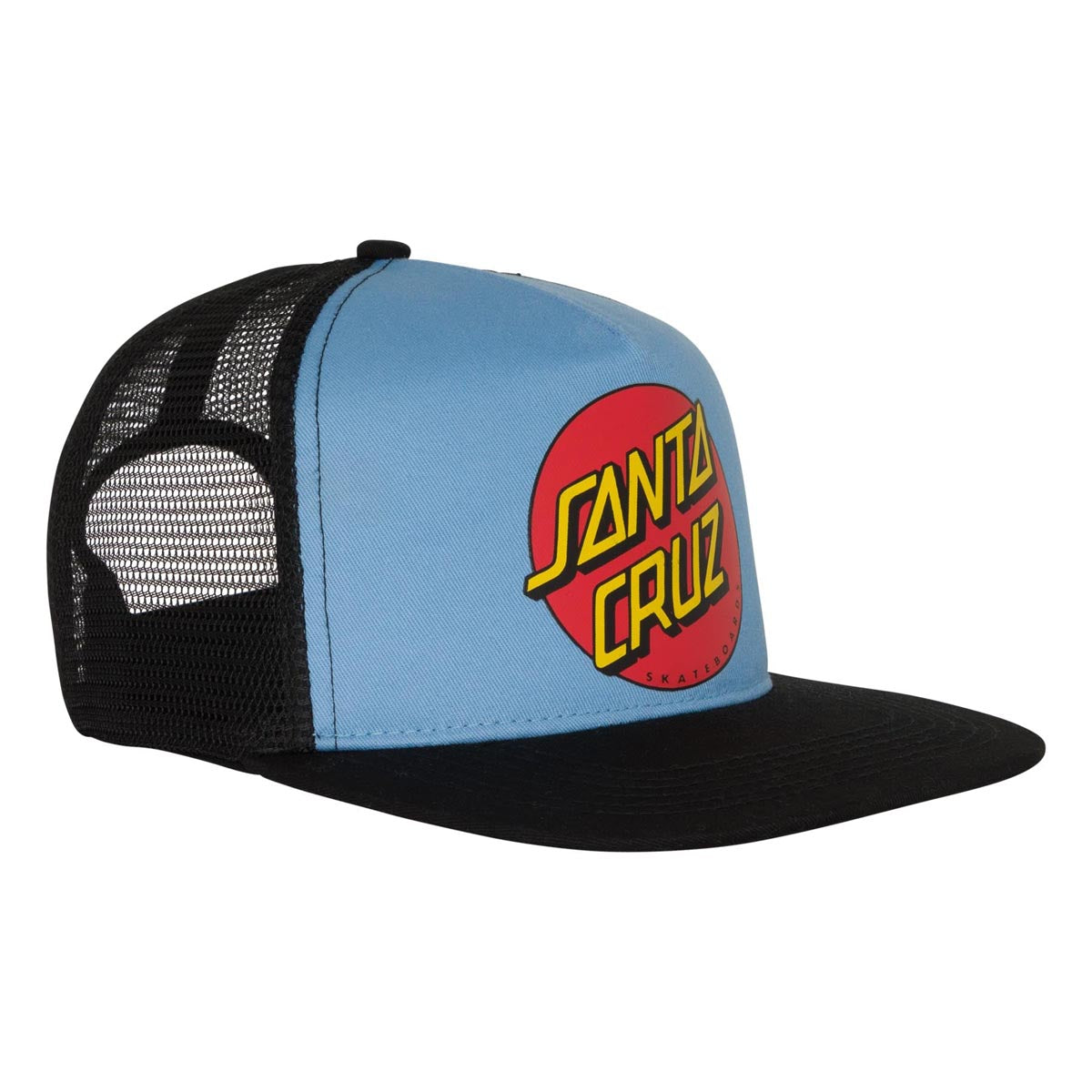 Santa Cruz Classic Dot Mesh Trucker Hat - Carolina Blue image 3