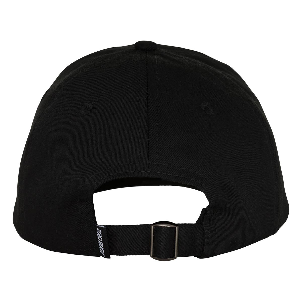 Santa Cruz True Oval Flame Dot Dad Strapback Hat - Black image 2