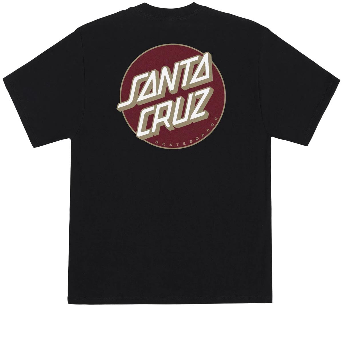 Santa Cruz Other Dot T-Shirt - Black/Burgundy image 2