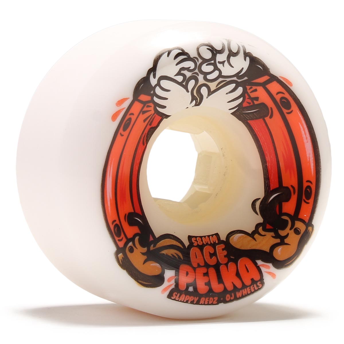 OJ Ace Pelka Slappy Redz Double Duro 101a/95a Skateboard Wheels - 58mm image 1