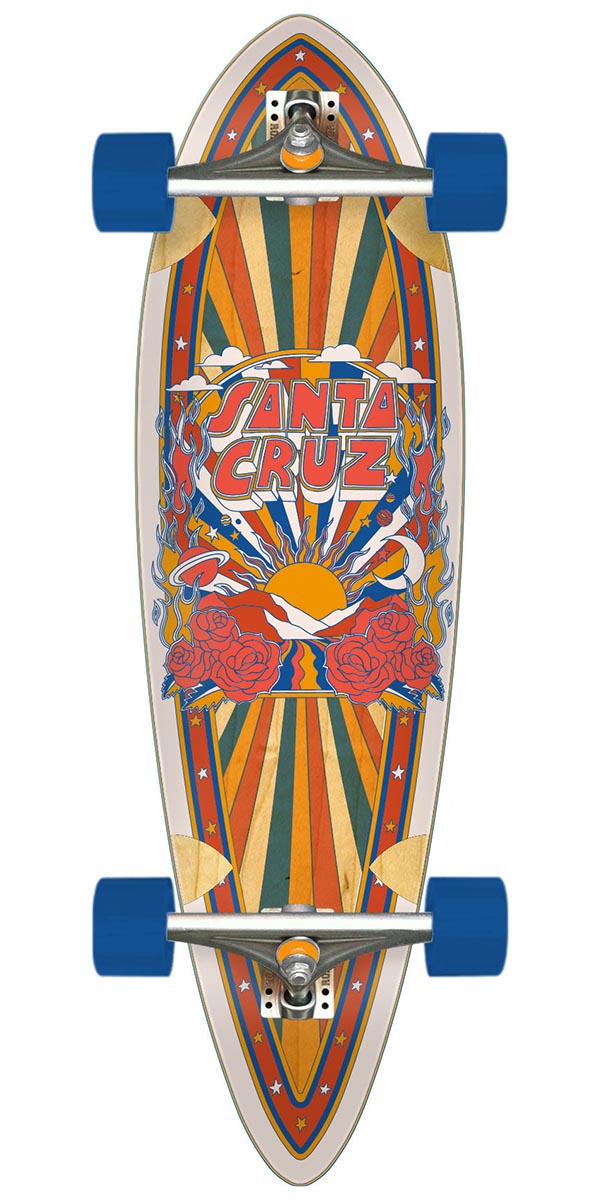 Santa Cruz Foxy Sun Pintail Pre-Built Longboard Complete image 1