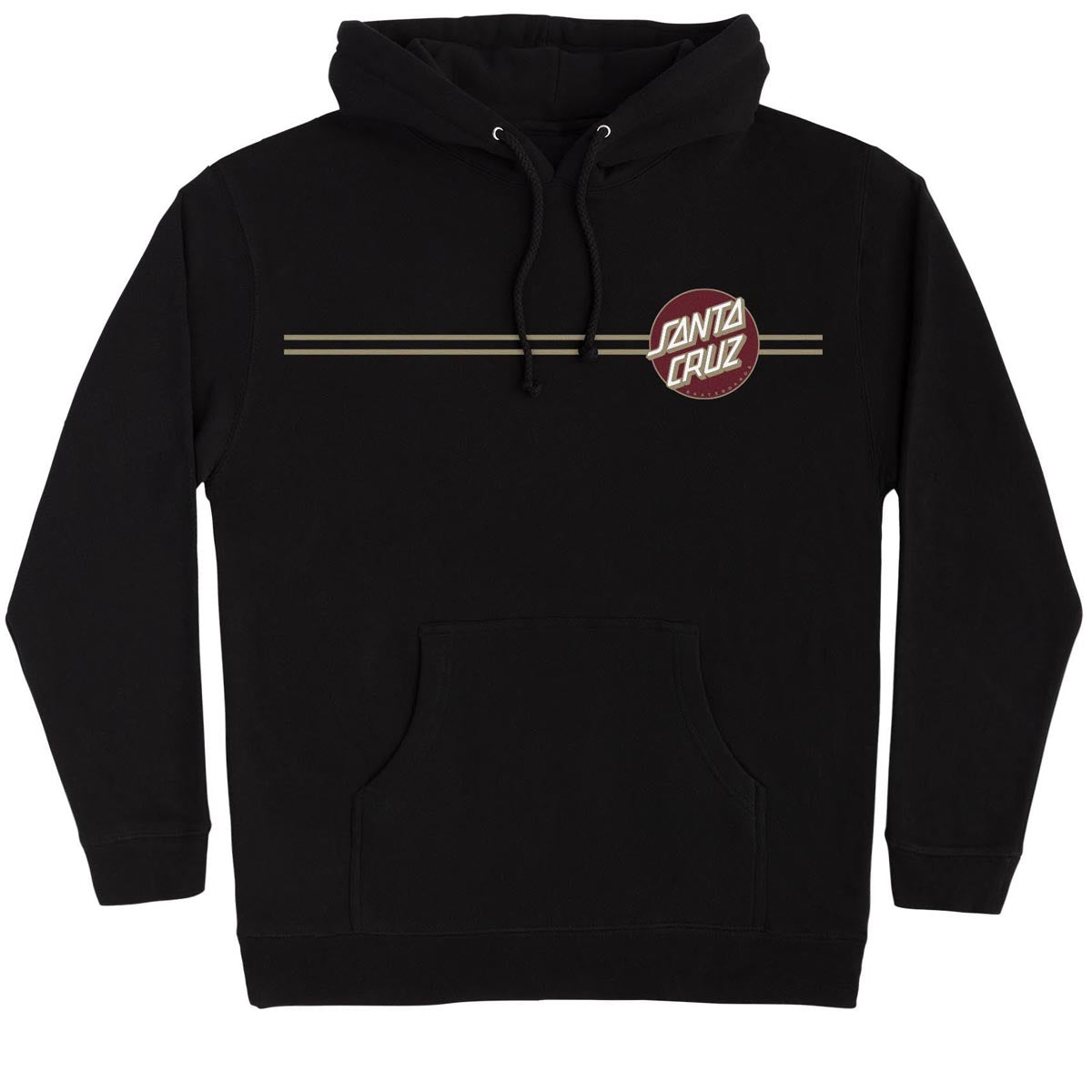 Santa Cruz Other Dot Hoodie - Black/Burgundy image 1