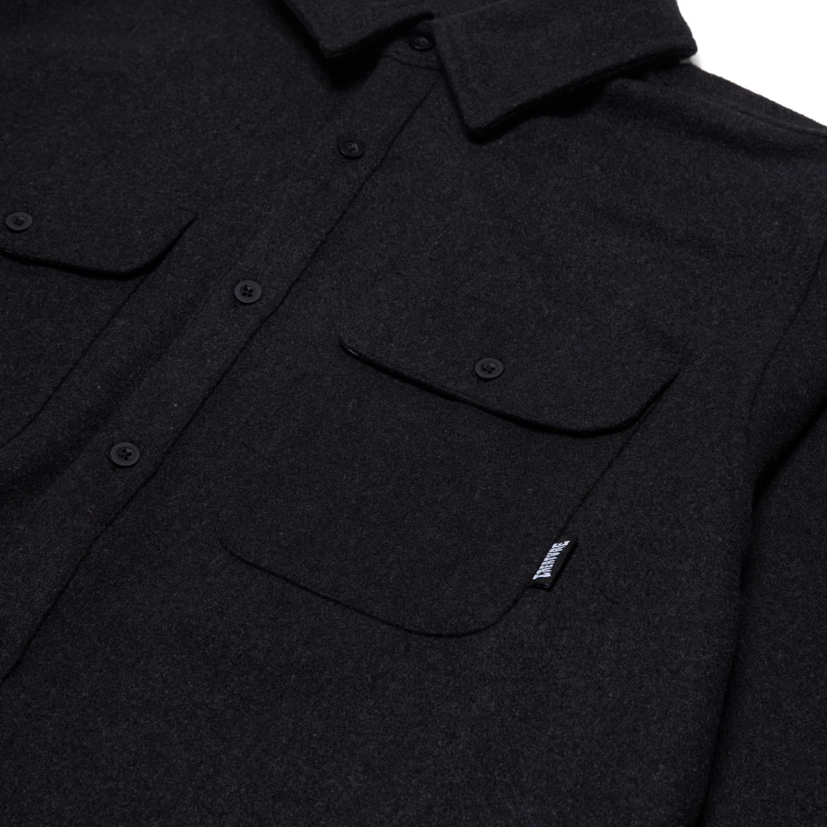 Creature Web Flannel Shirt - Black Heather image 3