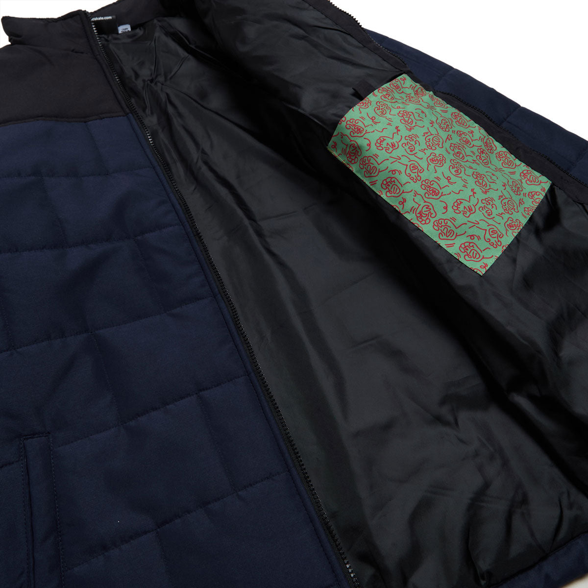 Santa Cruz Brickwork Quilted Jacket - Black/Blue image 3