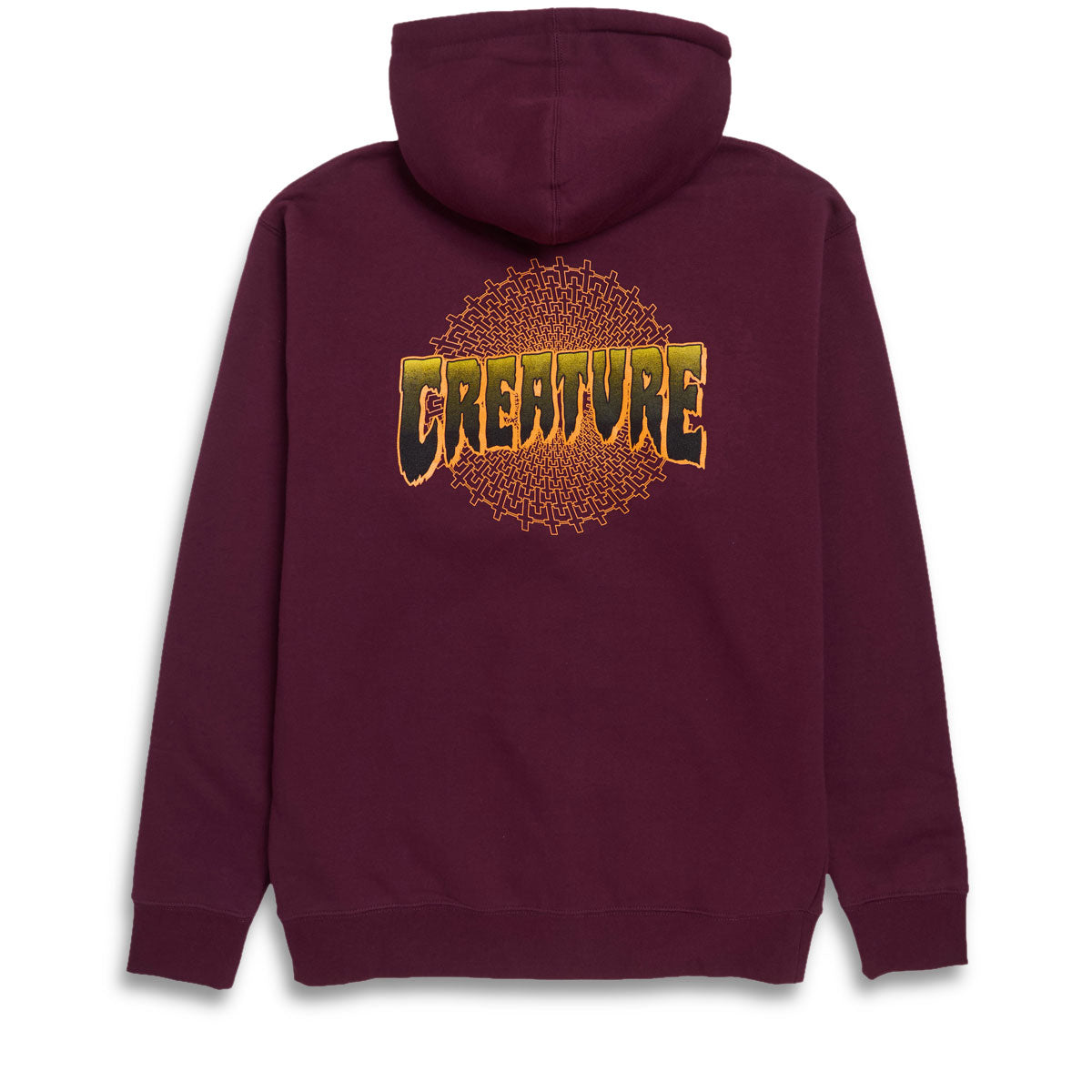 Creature Vortex Zip Hoodie - Maroon image 2