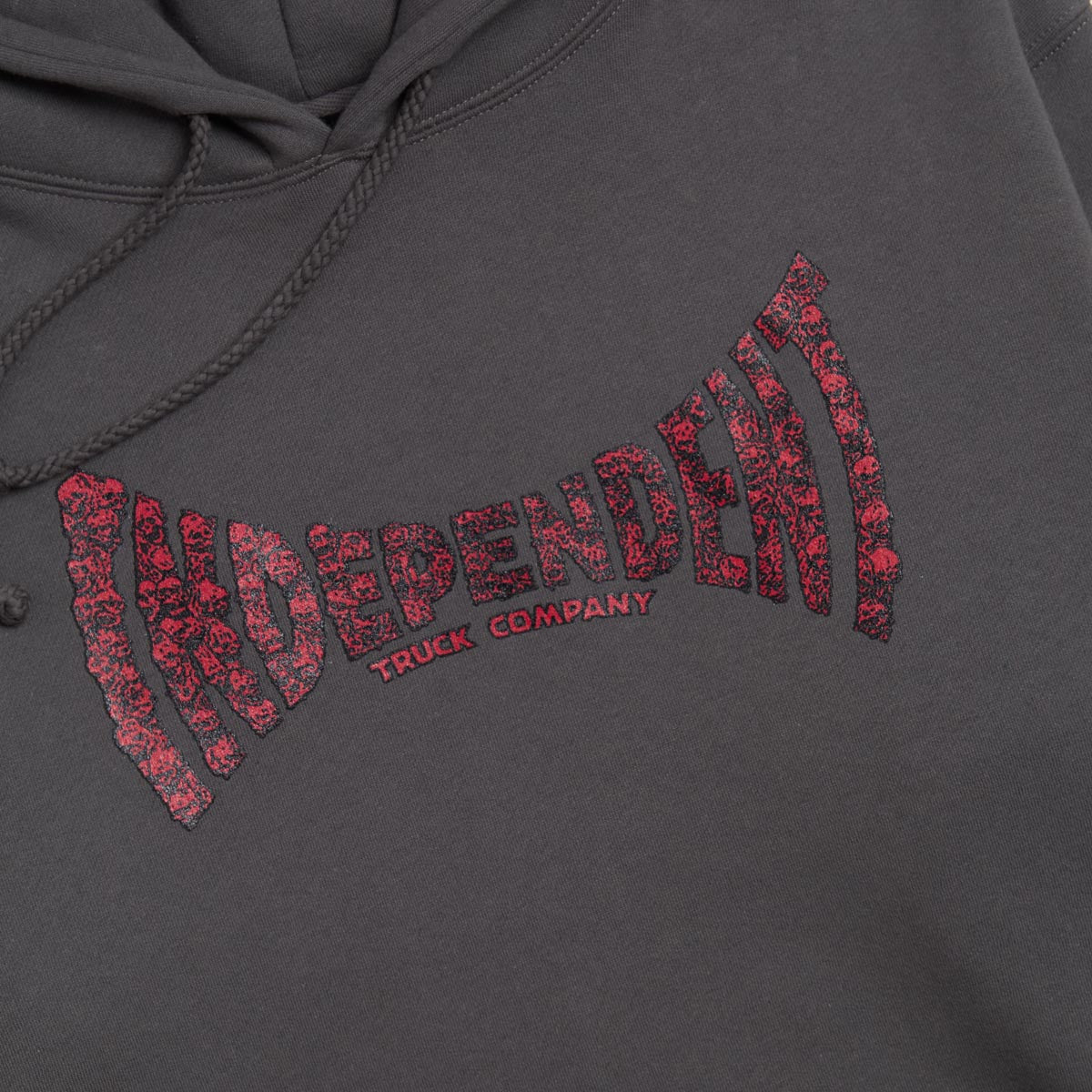 Independent Skull Span Hoodie - Charcoal image 2