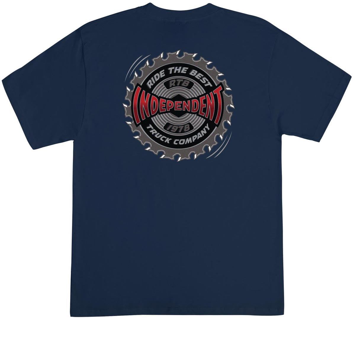 Independent Buzzsaw T-Shirt - Navy image 1