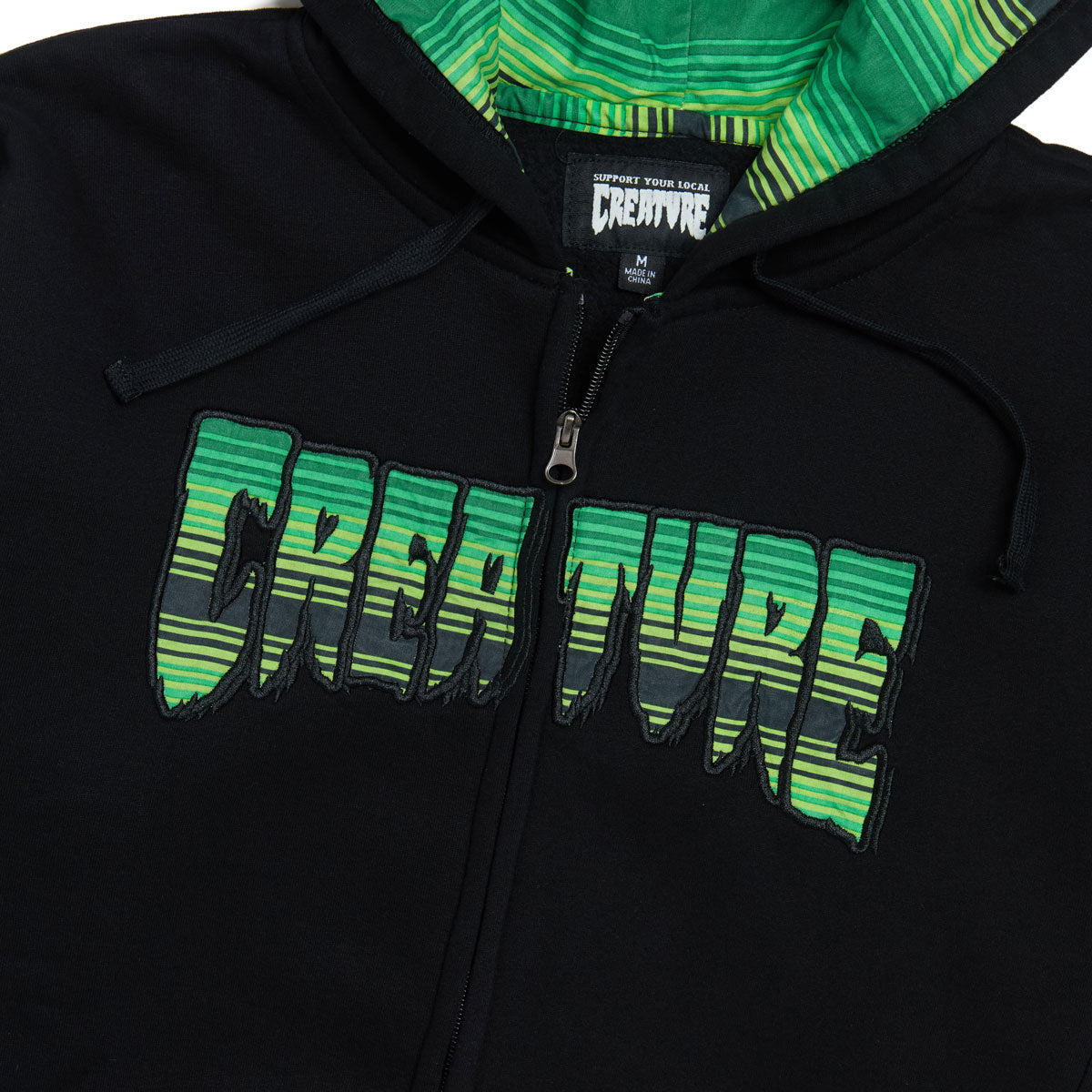 Creature Serape Logo Zip Hoodie - Black image 2