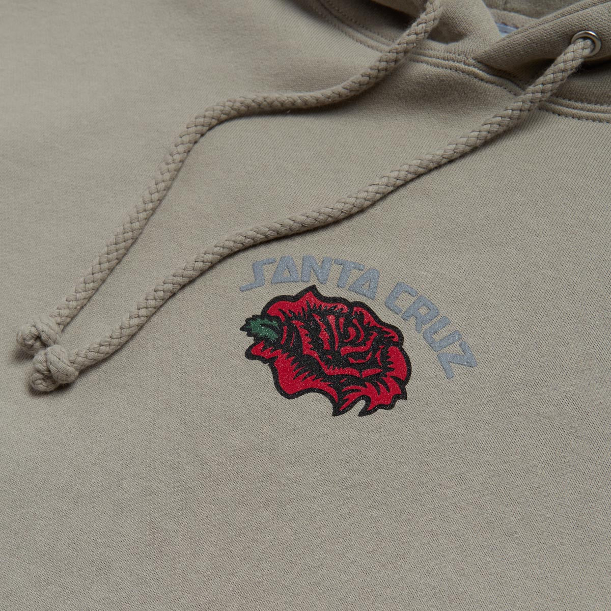 Santa Cruz Dressen Rose Solo Center Hoodie - Cement image 3