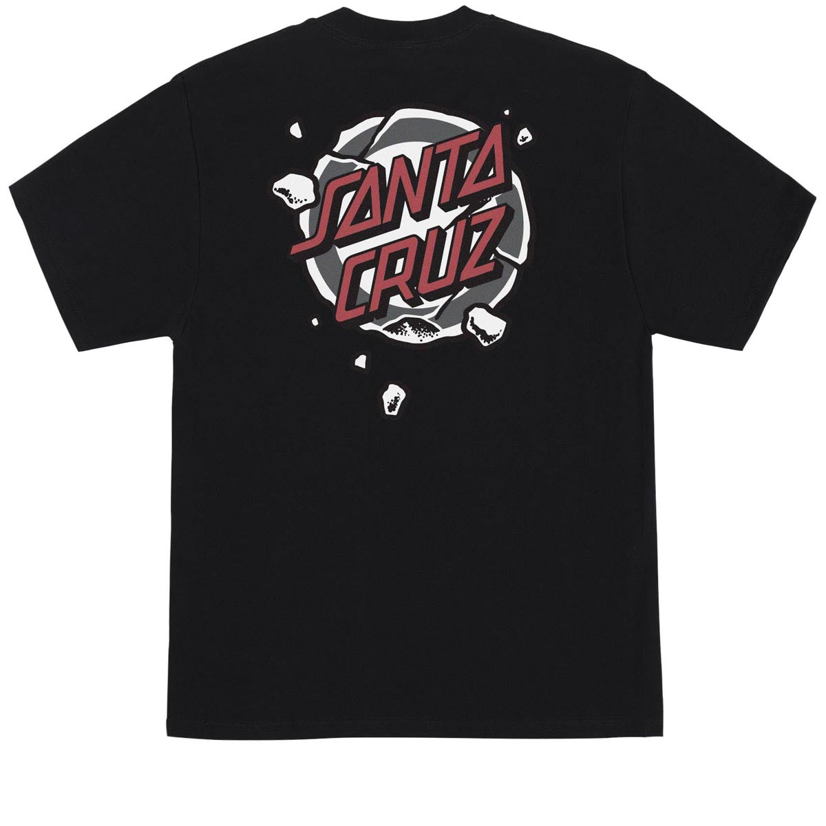 Santa Cruz Roskopp Destruct Dot Stripes T-Shirt - Black image 2