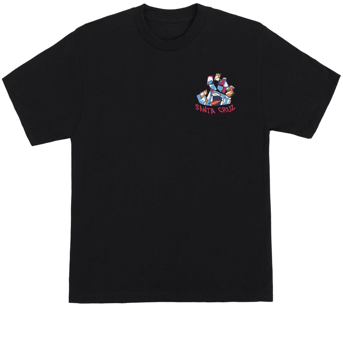 Santa Cruz Screaming Scratched Hand T-Shirt - Black image 1