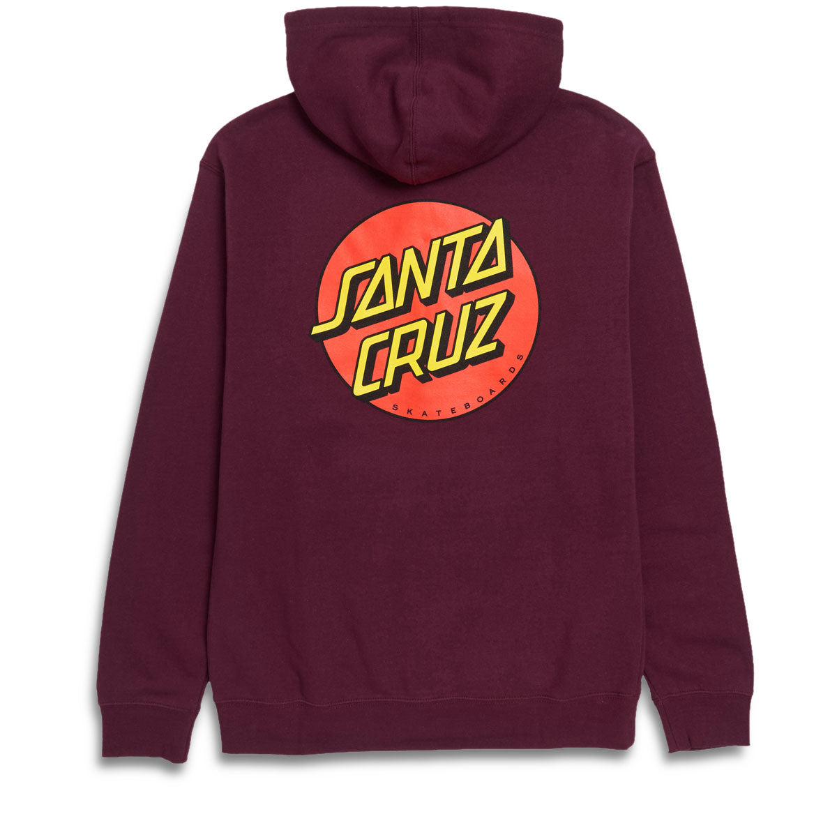 Santa Cruz Classic Dot Zip Hoodie - Maroon image 2