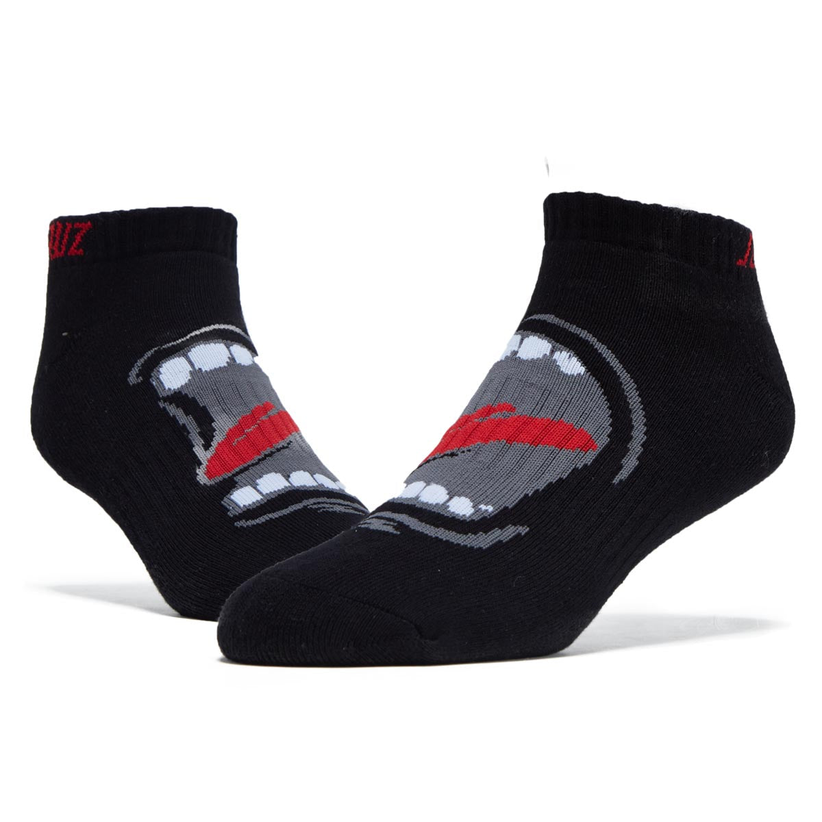 Santa Cruz Big Mouth No Show Socks - Black image 2