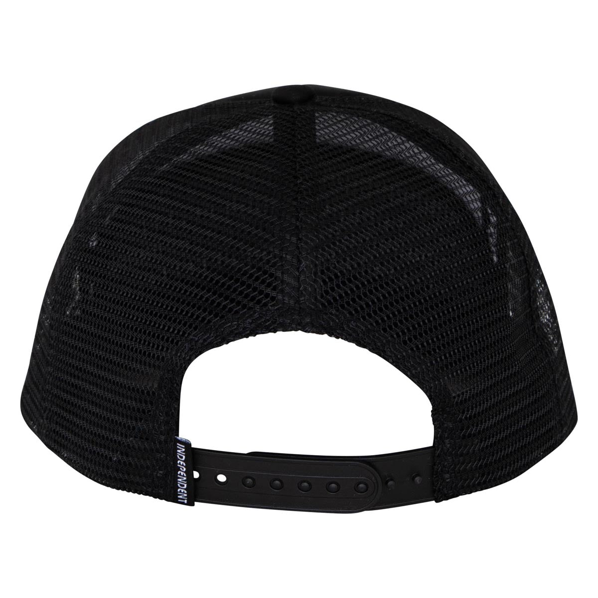 Independent Skull Span Mesh Trucker Hat - Black image 2