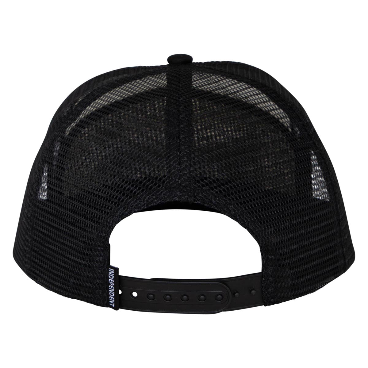 Independent Skull Span Mesh Trucker Hat - White/Black image 2