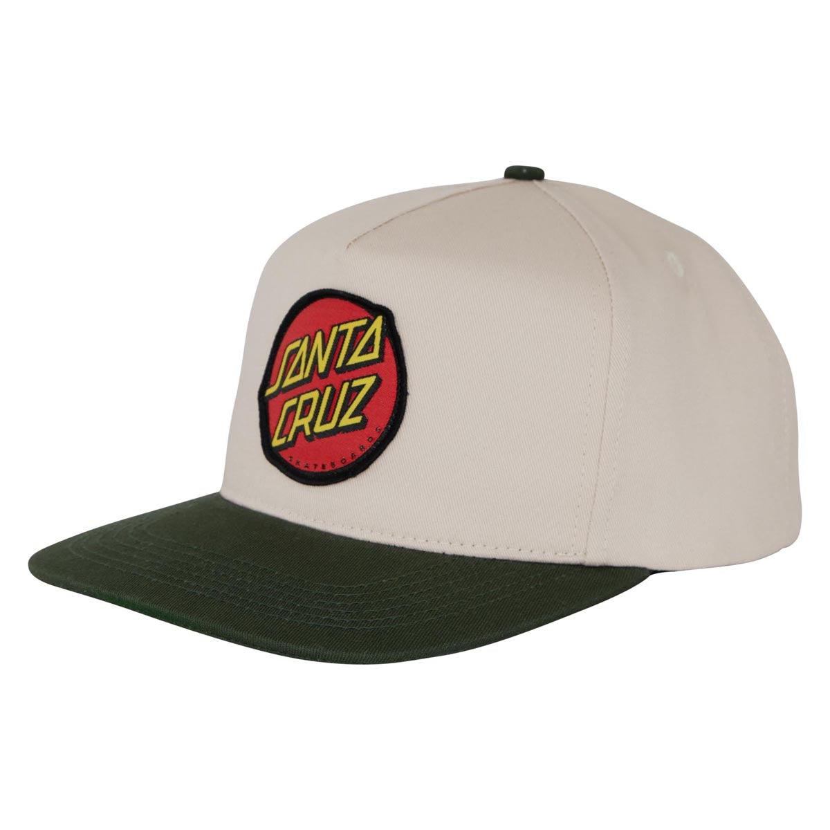 Santa Cruz Classic Snapback Hat - Natural/Forest image 1