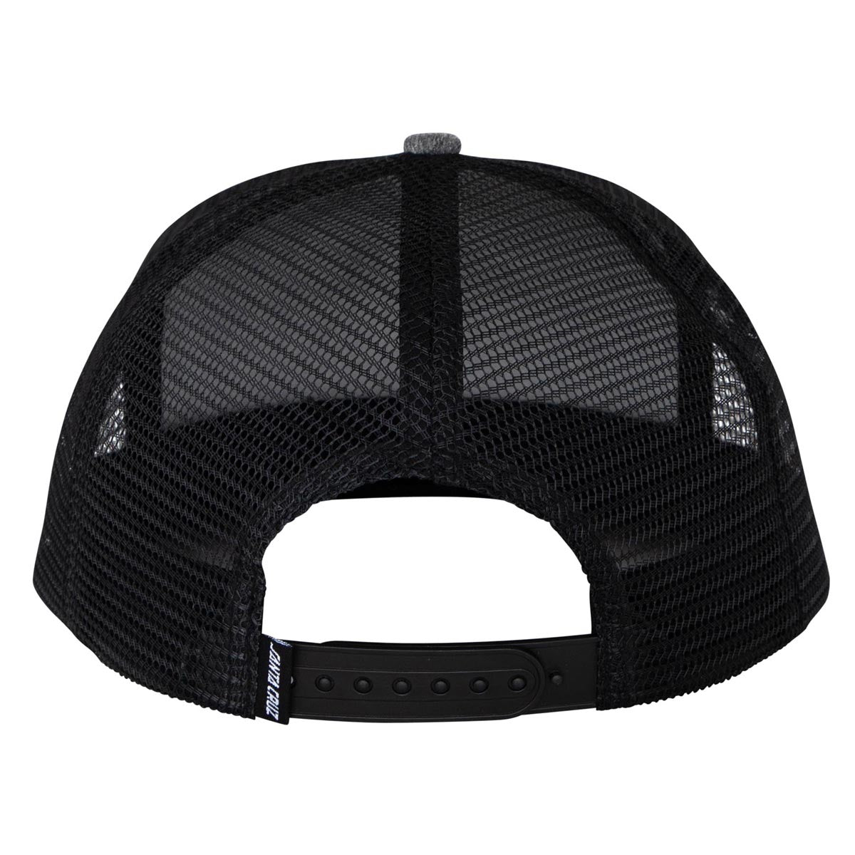 Santa Cruz Screaming Hand Front Mesh Trucker Hat - Mid Grey Heather/Black image 2