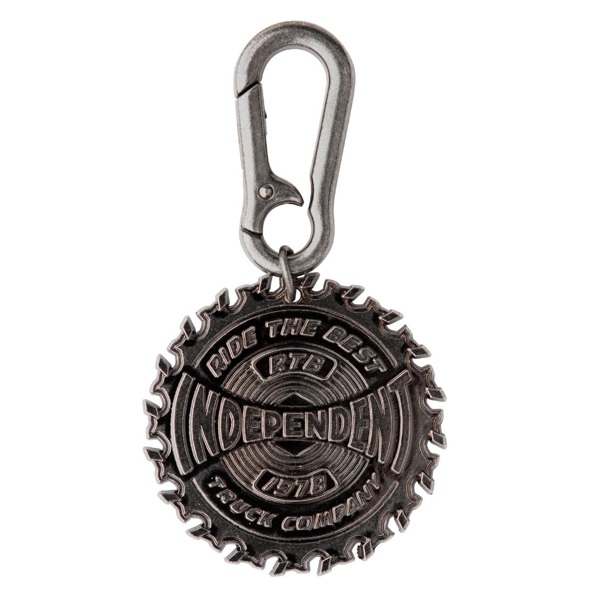 Independent Buzzsaw Keychain - Nickel image 1