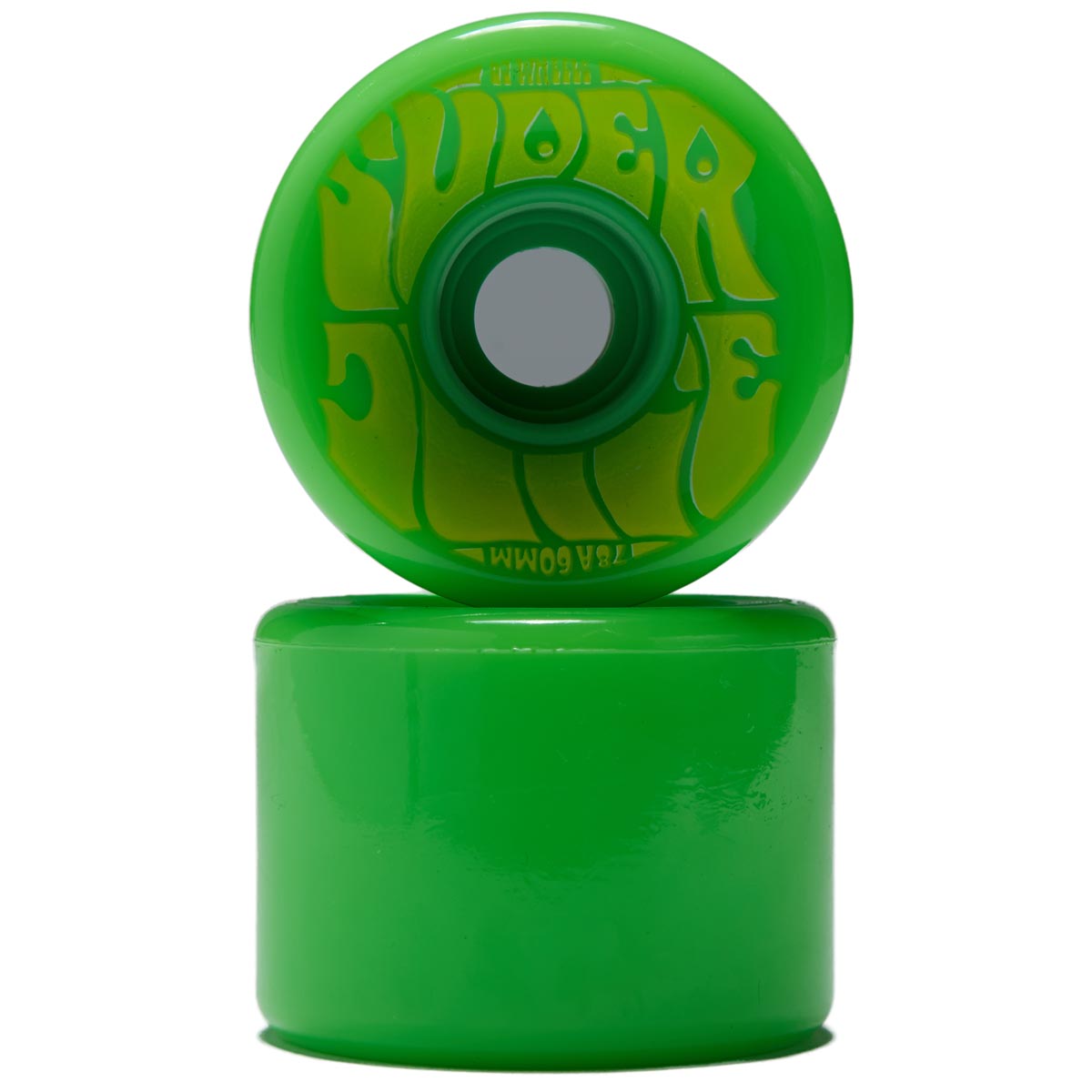 OJ Super Juice 78a Skateboard Wheels - Green/Yellow - 60mm image 2