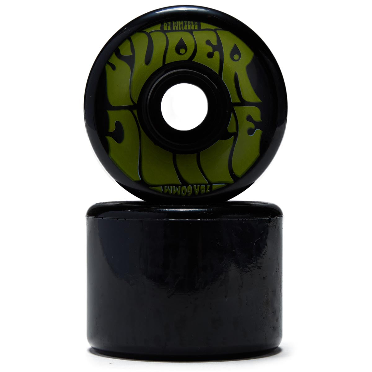 OJ Super Juice 78a Skateboard Wheels - Black/Yellow - 60mm image 2