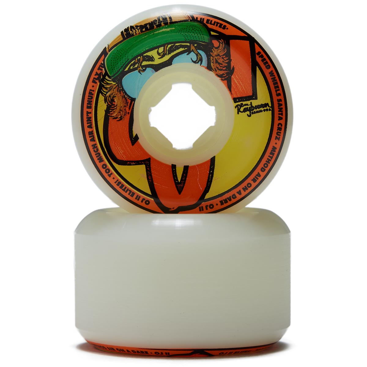 OJ Ben Raybourn Hat 2 Hardline 99a Skateboard Wheels - 55mm image 2