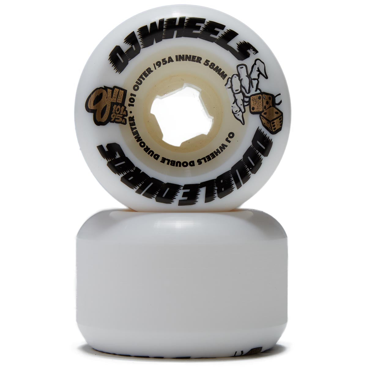 OJ Double Duro 101a/95a Skateboard Wheels - 58mm image 2