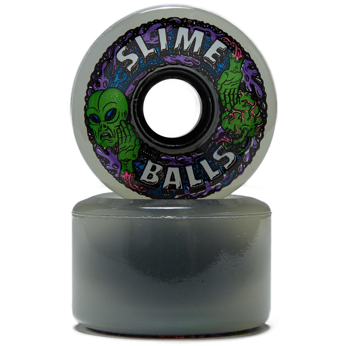 Slime Balls Alien OG Slime 78a Skateboard Wheels - Glow In The Dark - 60mm image 2