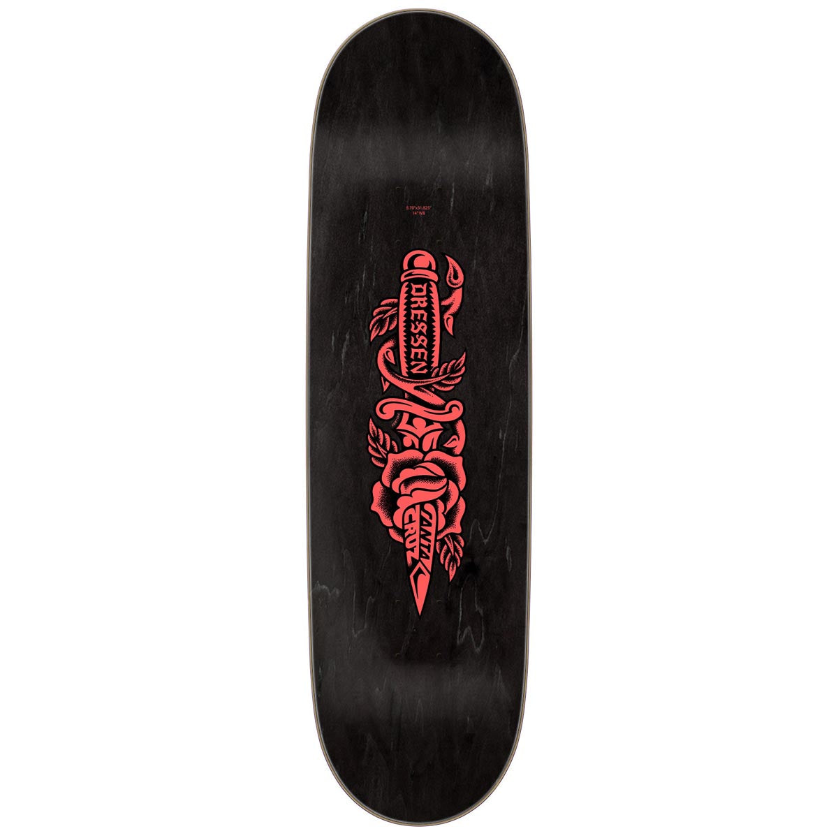 Santa Cruz Dressen Rose Dagger Skateboard Complete - 8.70