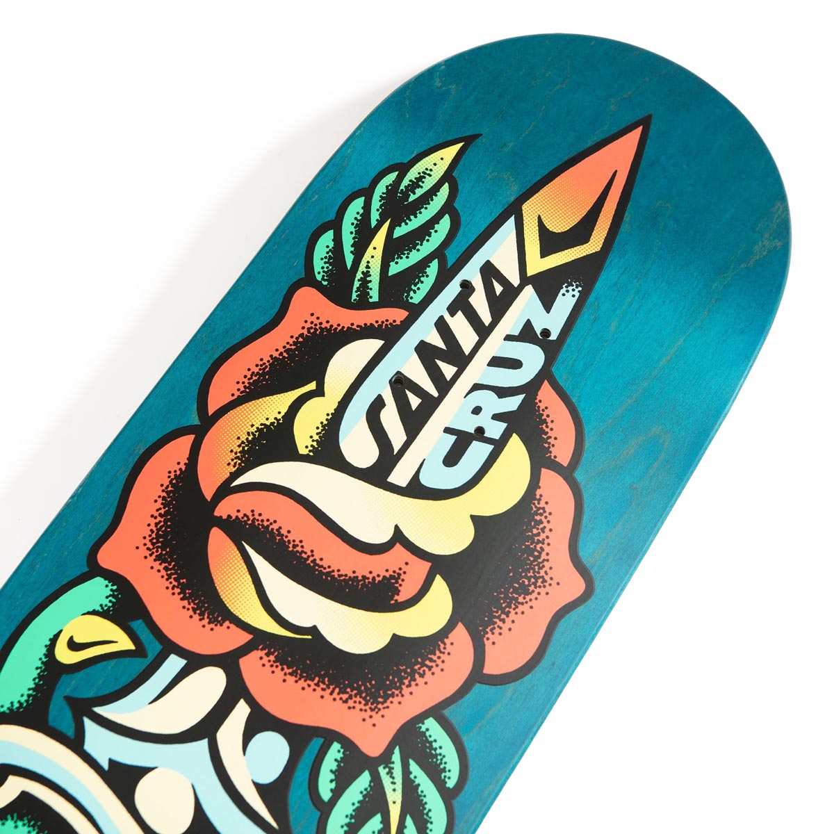 Santa Cruz Dressen Rose Dagger Skateboard Complete - 8.70