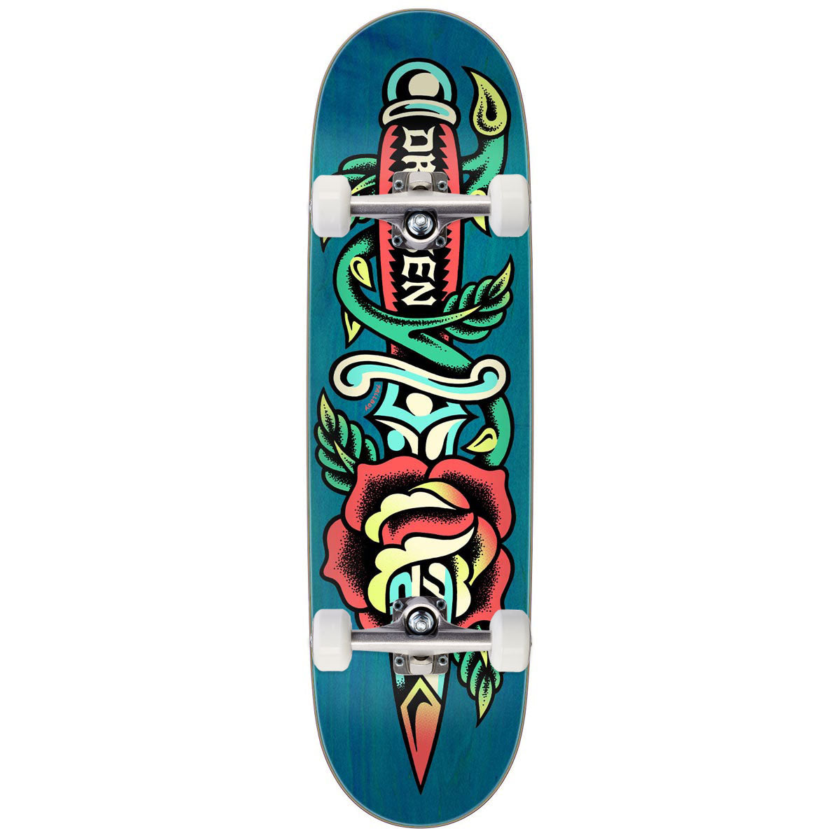 Santa Cruz Dressen Rose Dagger Skateboard Complete - 8.70