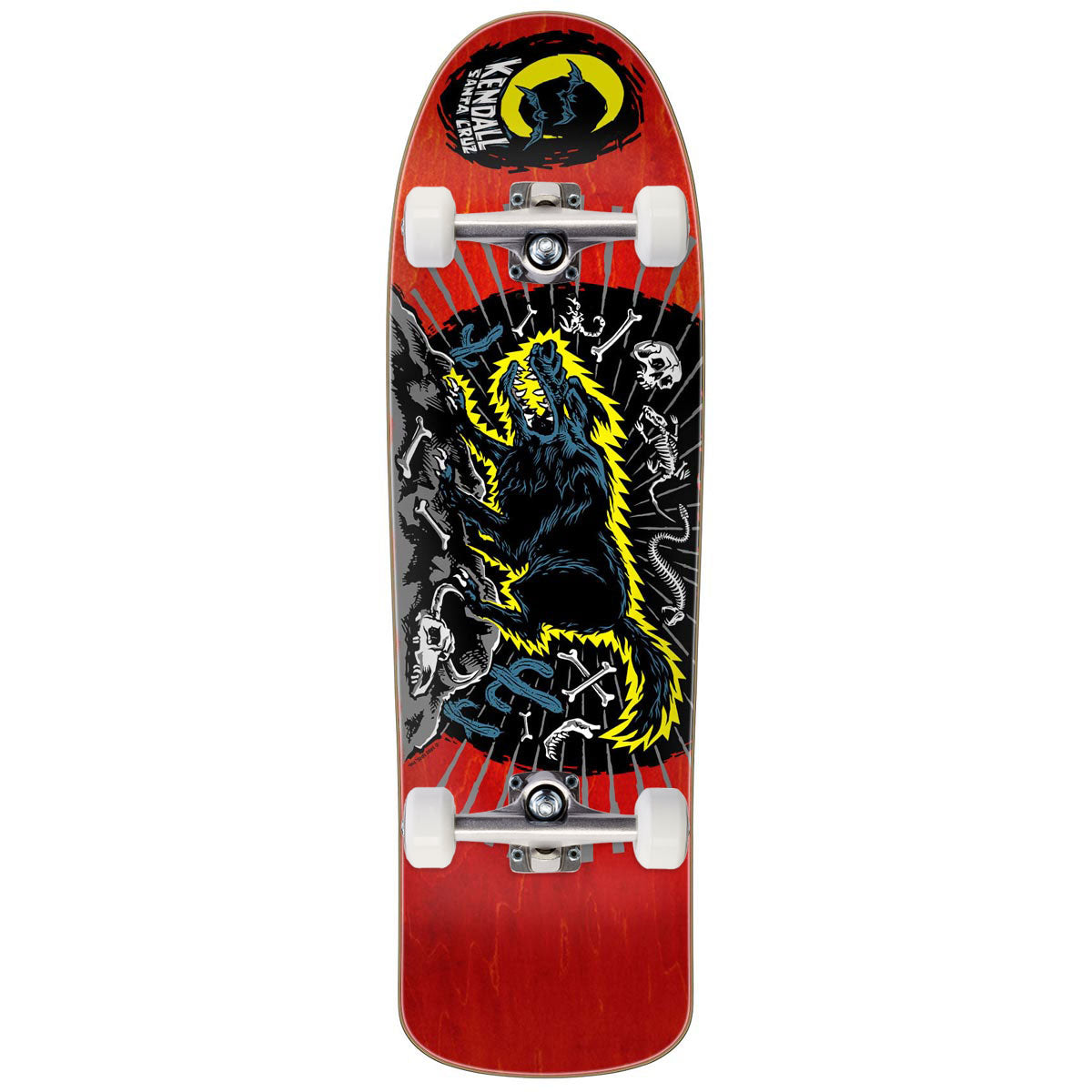 Santa Cruz Kendall Wolf Reissue Skateboard Complete - 9.28