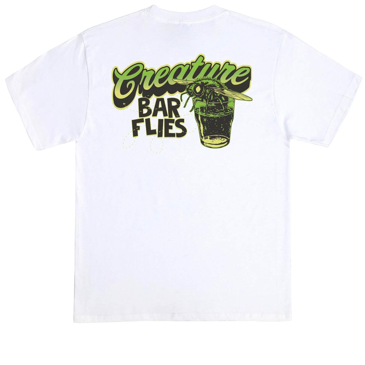 Creature Barfly T-Shirt - White image 1