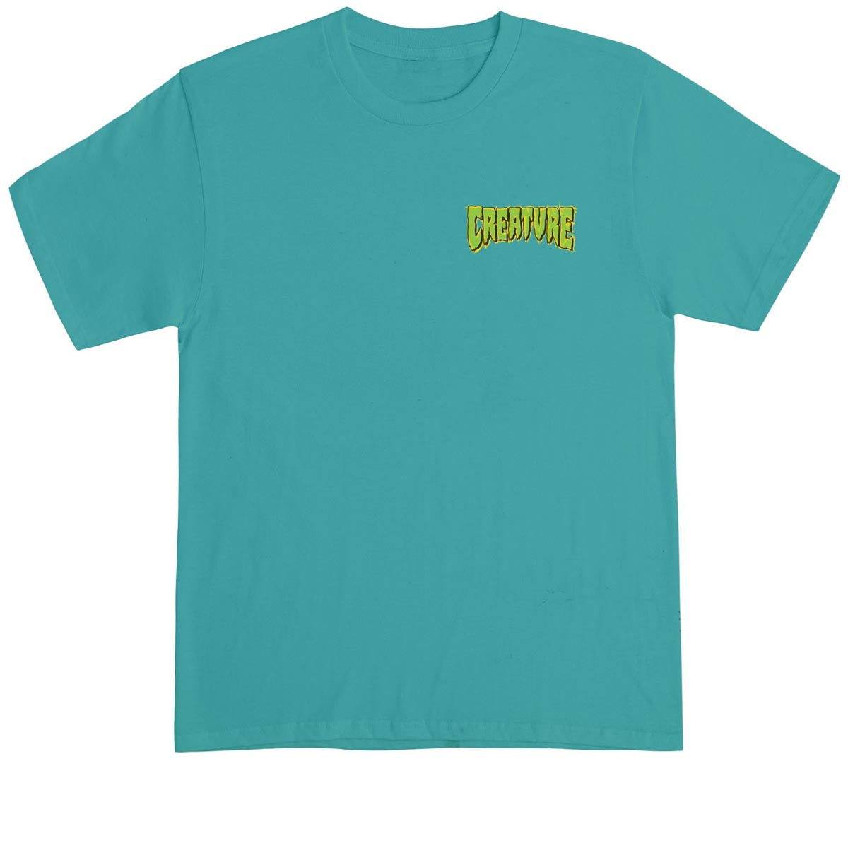 Creature Logo Spill T-Shirt - Jade Dome image 2