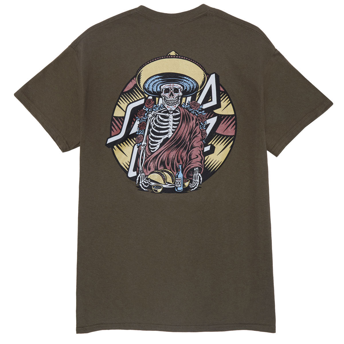 Santa Cruz Guzman Dining Dot T-Shirt - Olive image 1