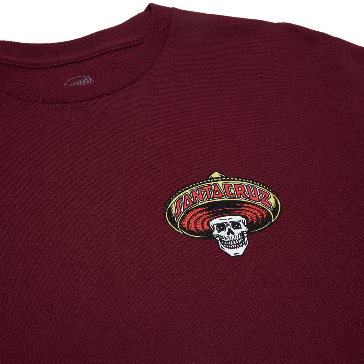 Santa Cruz Guzman Dead Diners Long Sleeve T-Shirt - Maroon image 2