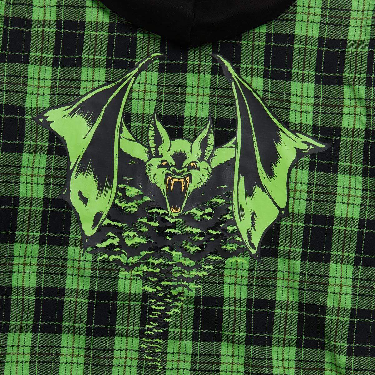 Creature Bat Relic Long Sleeve Flannel Shirt - Green/Black image 3