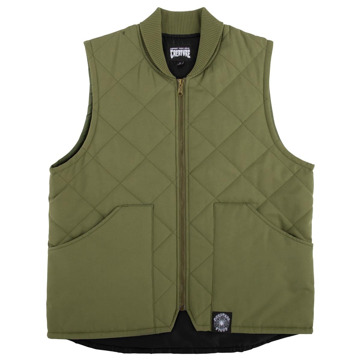 Creature Support Quilt Work Vest - Stone Green image 1