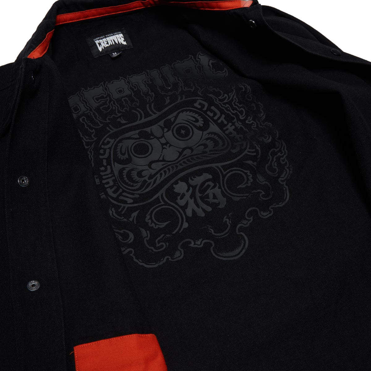 Creature Fortune Windbreaker Jacket - Black image 4