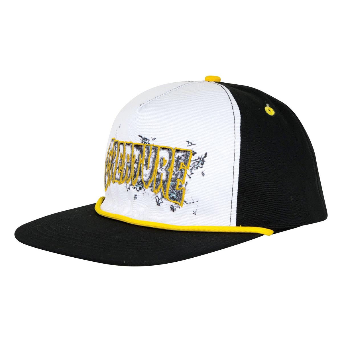 Creature Inferno Snapback Hat - White/Gold image 1