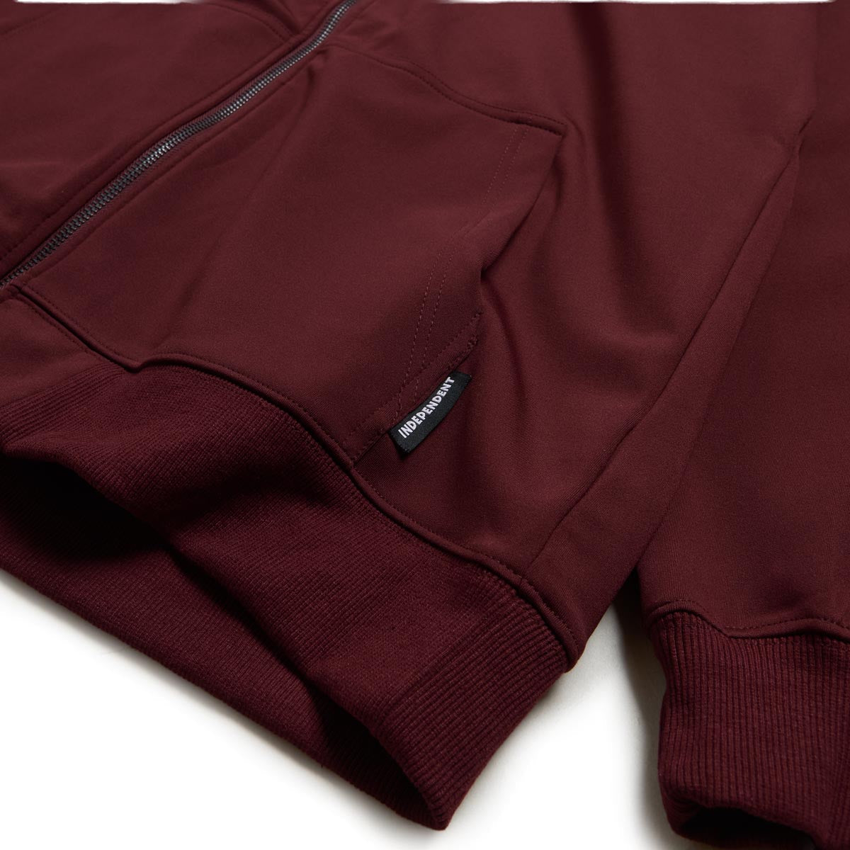 Independent Clipper Zip Hoodie - Burgundy image 2