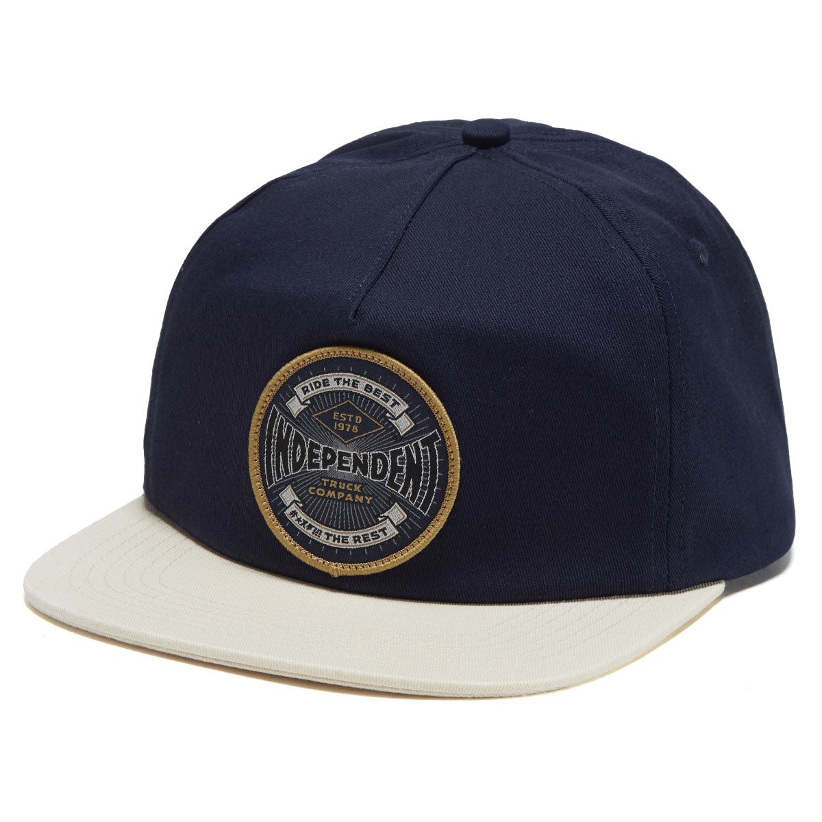 Independent Established 78 Strapback Hat - Stone Blue/Cream image 1