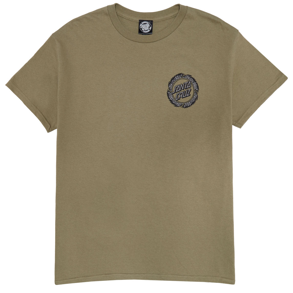 Santa Cruz Flame Ringed Dot T-Shirt - Prairie Dust image 1